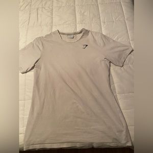 White gym shark shirt